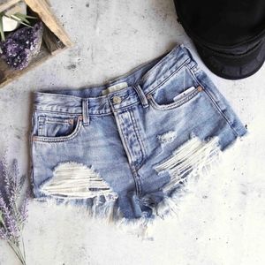 Free People Somerset Good Vibrations Shorts